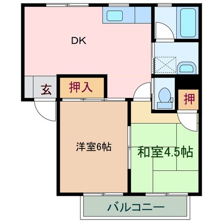 サンコート中村の物件間取画像